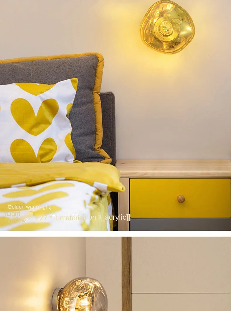 Luminaire mural en verre - Design retro