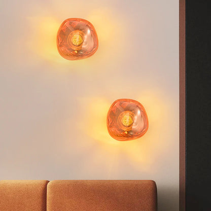 Luminaire mural en verre - Design retro