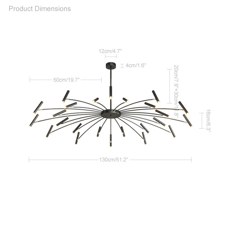 Lustre Candélabre Ajustable
