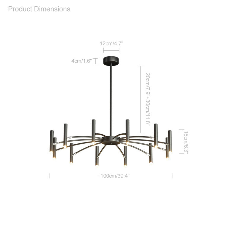 Lustre Candélabre Ajustable