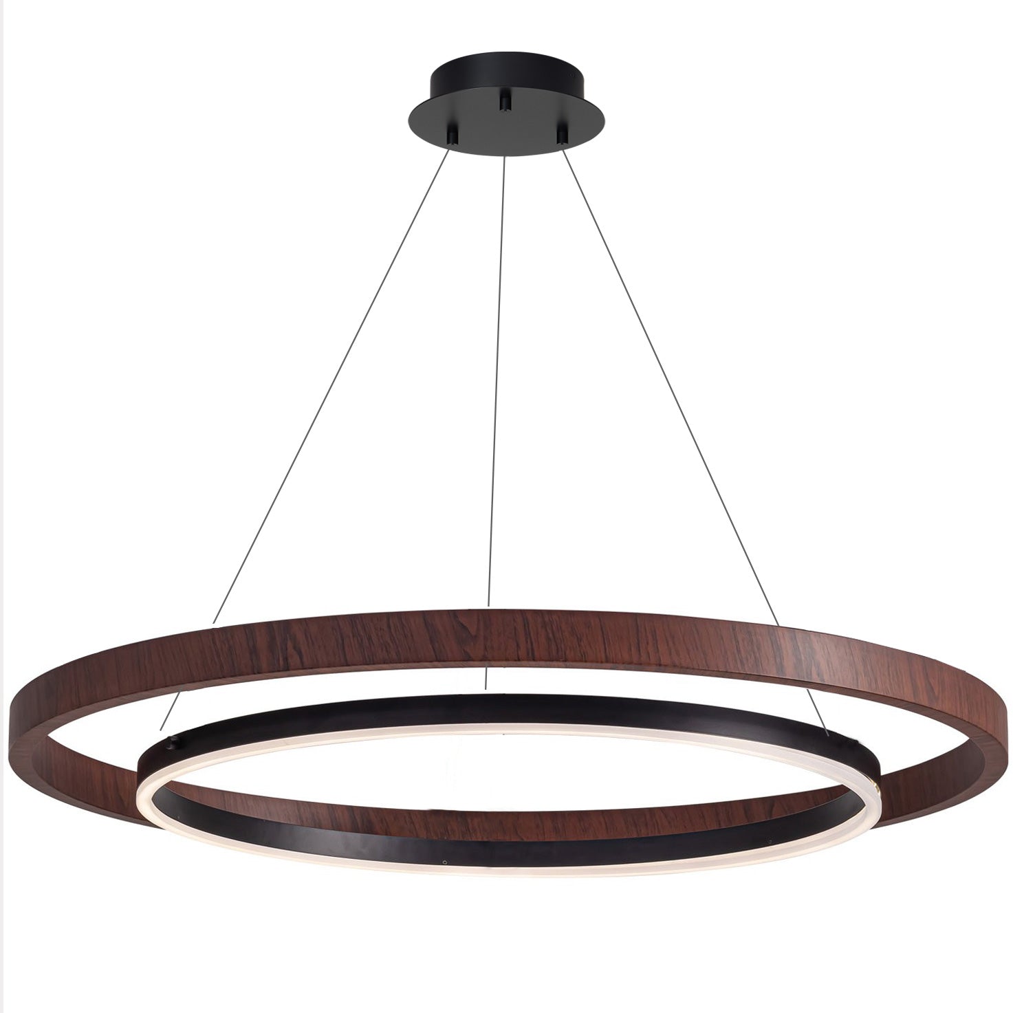 Lustre Circulaire - Lumière de Chêne