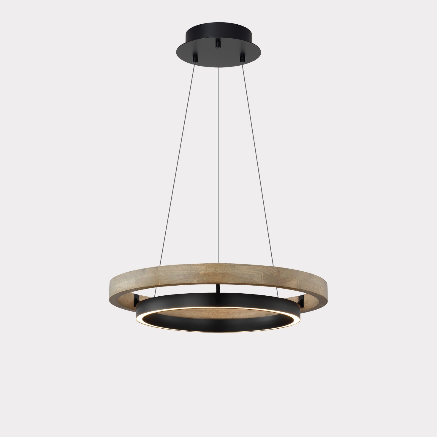 Lustre Circulaire - Lumière de Chêne