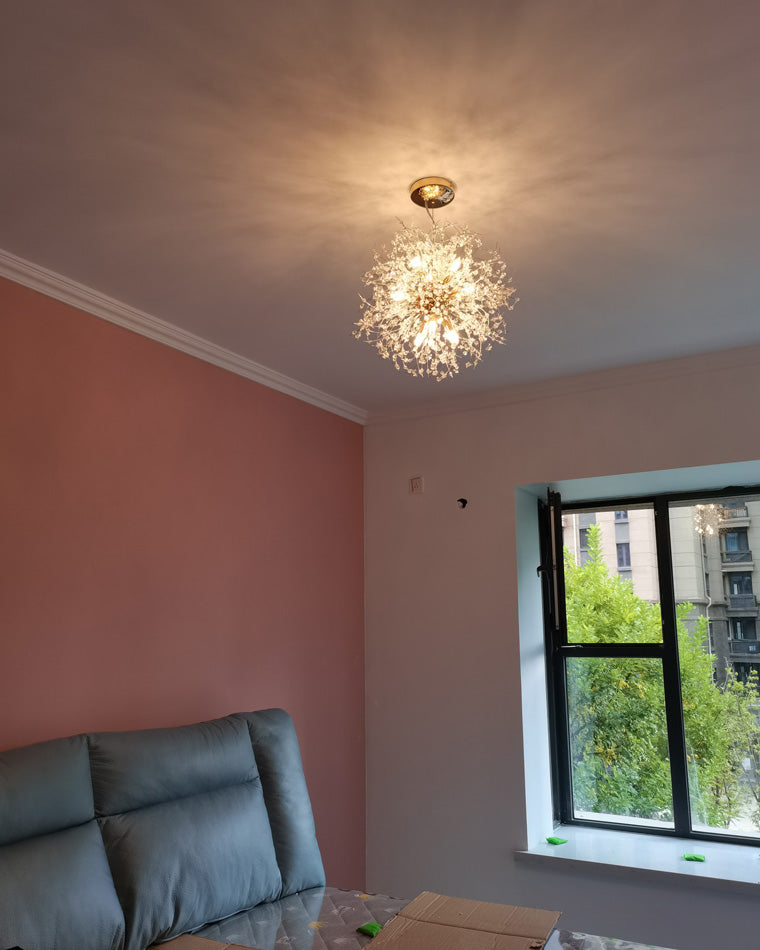 Lustre Cristal - Éclat Pissenlit