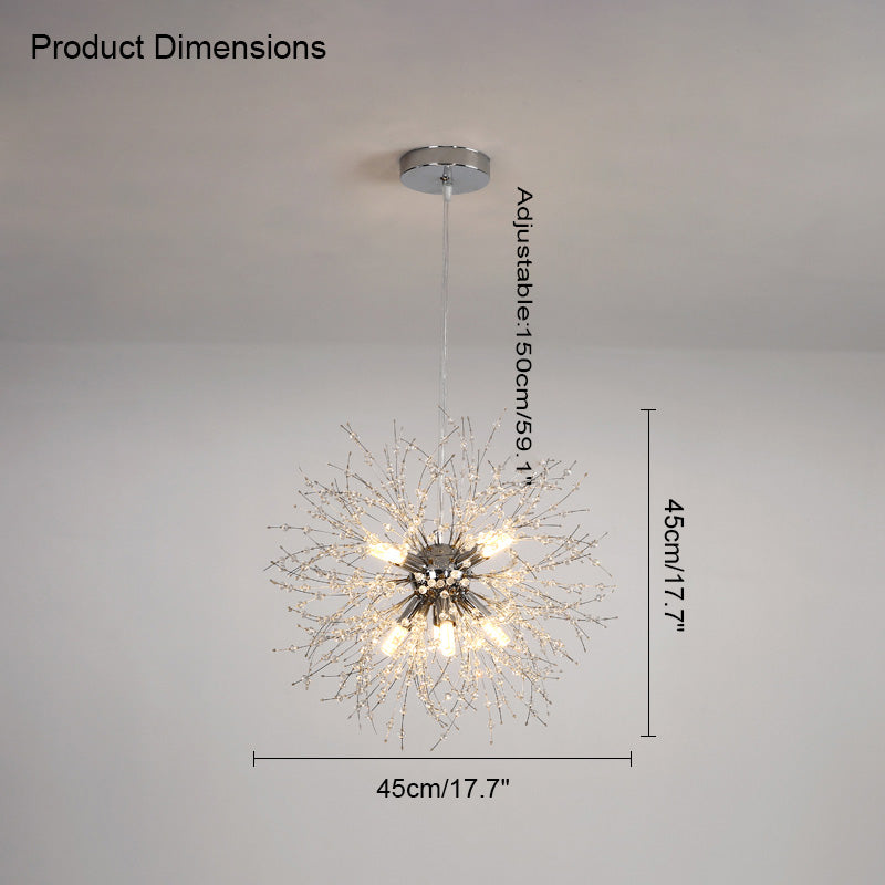 Lustre Cristal - Éclat Pissenlit