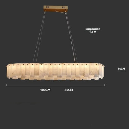 Lustre En Marbre Blanc Design