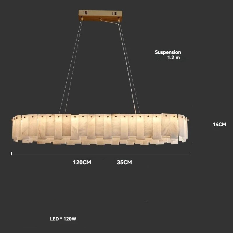 Lustre En Marbre Blanc Design