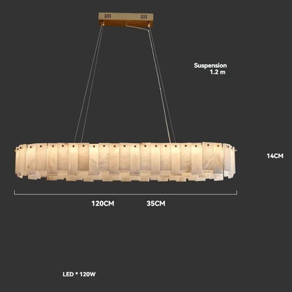 Lustre En Marbre Blanc Design