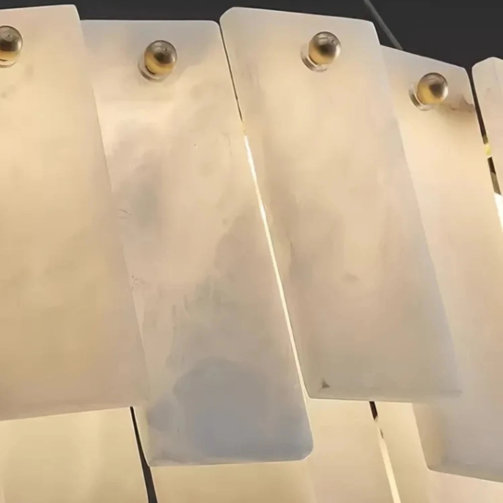 Lustre En Marbre Blanc Design