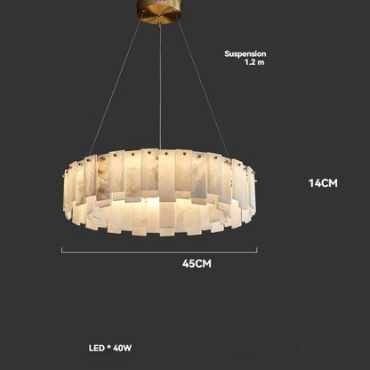 Lustre En Marbre Blanc Design