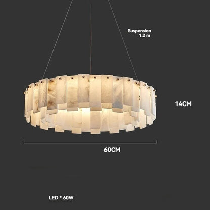 Lustre En Marbre Blanc Design