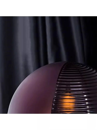 Lustre Grappe De Raisins Violet En Verre Avec Douille E27 LED Pour Plafonds Bas