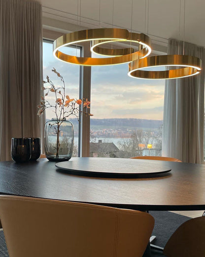 Lustre LED - Anneaux Élégance