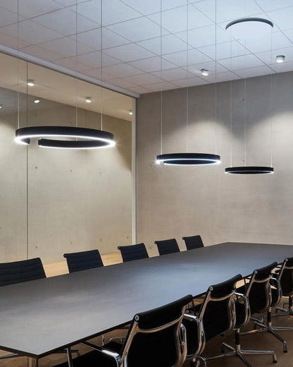 Lustre LED - Anneaux Élégance