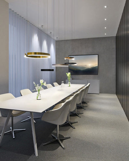 Lustre LED - Anneaux Élégance