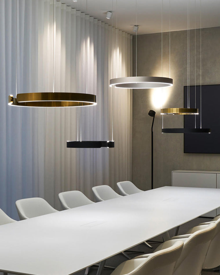 Lustre LED - Anneaux Élégance