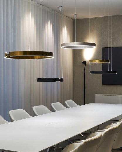 Lustre LED - Anneaux Élégance
