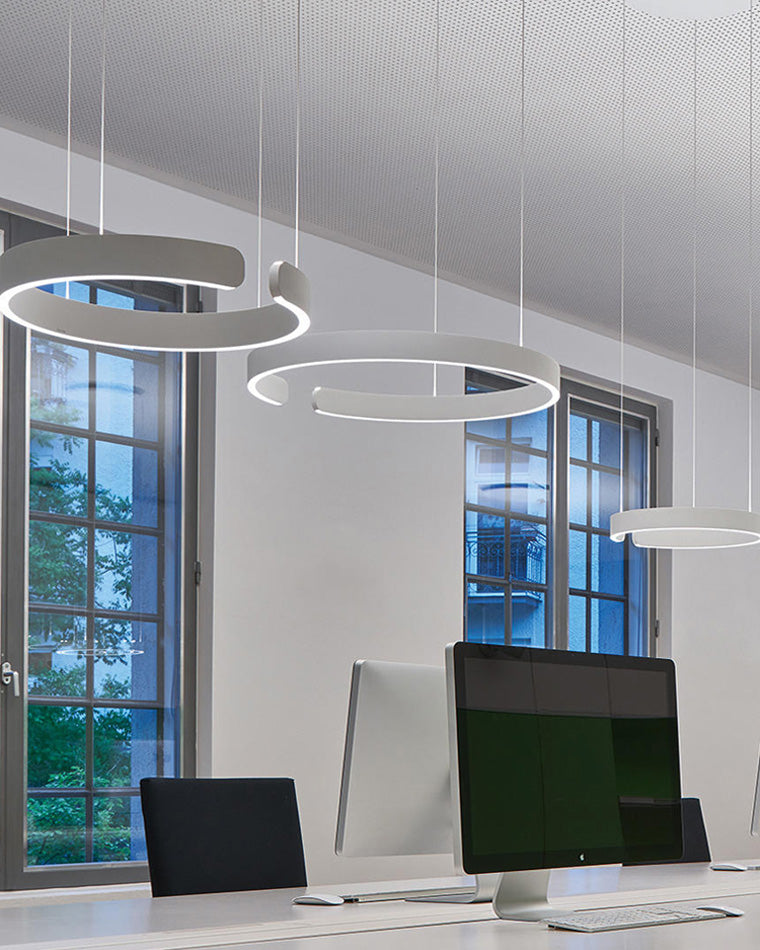 Lustre LED - Anneaux Élégance