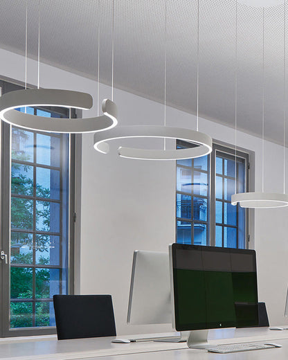 Lustre LED - Anneaux Élégance