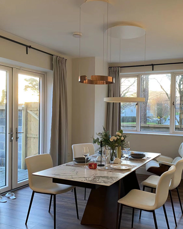 Lustre LED - Anneaux Élégance