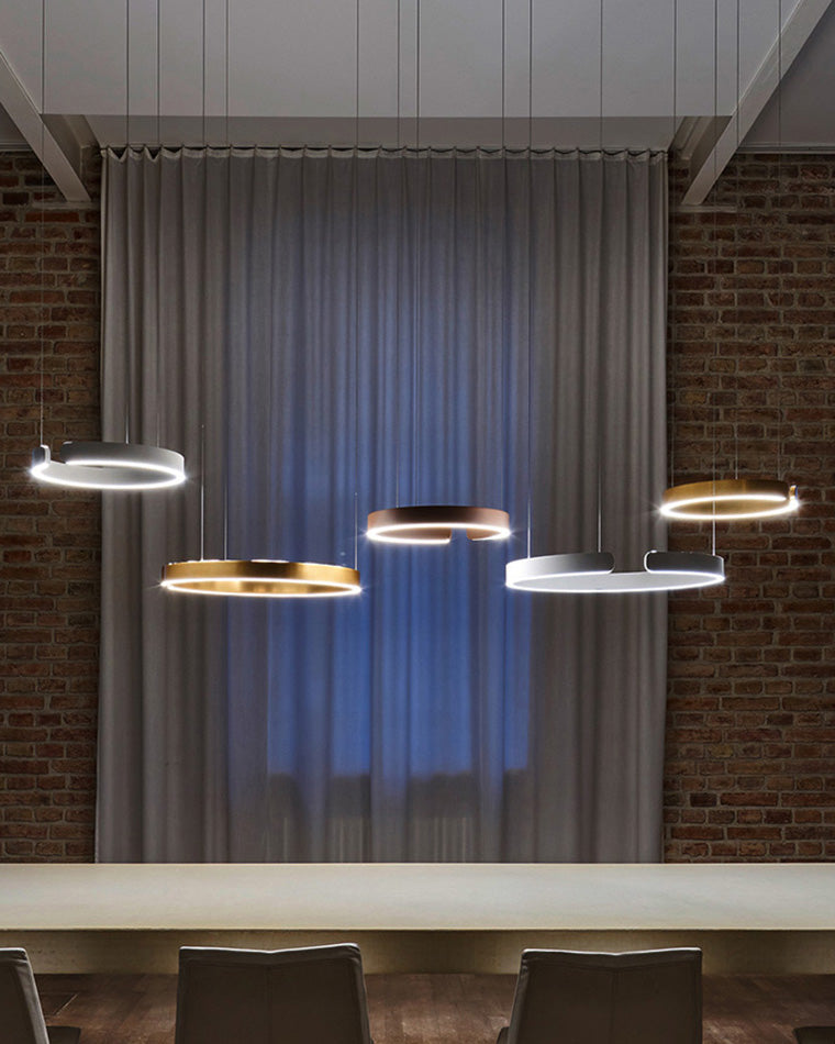 Lustre LED - Anneaux Élégance
