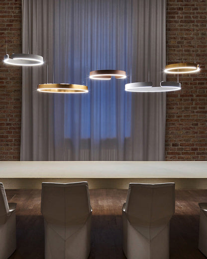 Lustre LED - Anneaux Élégance