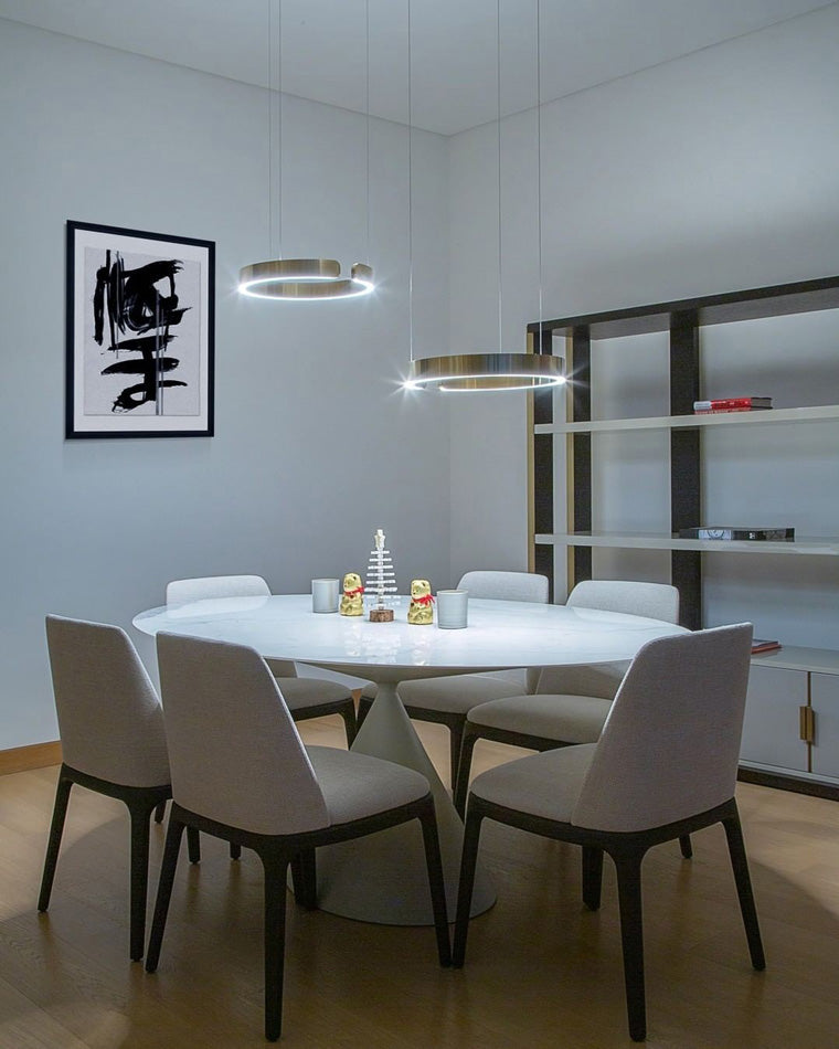 Lustre LED - Anneaux Élégance