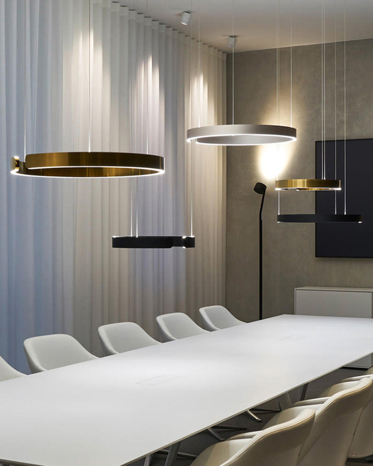 Lustre LED - Anneaux Élégance