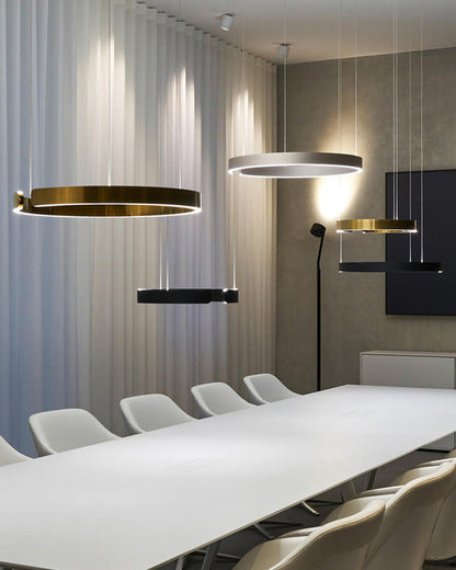 Lustre LED - Anneaux Élégance