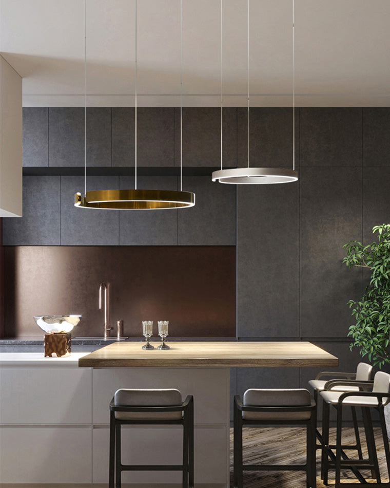 Lustre LED - Anneaux Élégance
