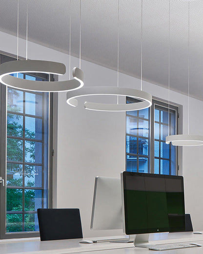 Lustre LED - Anneaux Élégance