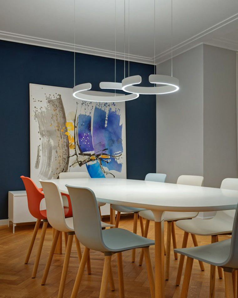 Lustre LED - Anneaux Élégance