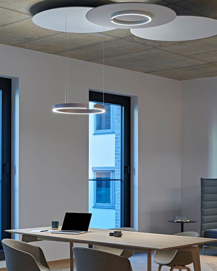Lustre LED - Anneaux Élégance