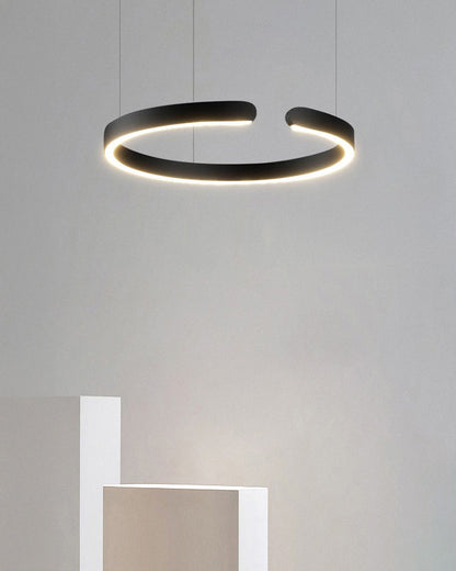 Lustre LED - Anneaux Élégance