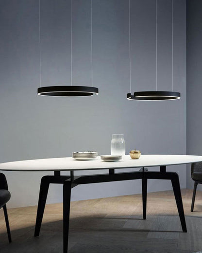 Lustre LED - Anneaux Élégance