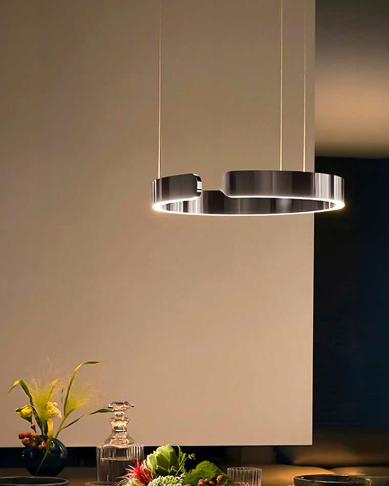 Lustre LED - Anneaux Élégance