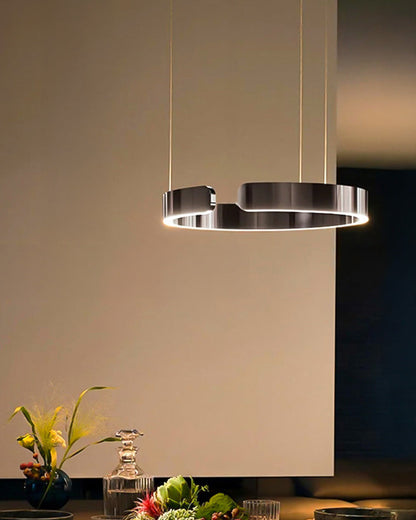 Lustre LED - Anneaux Élégance