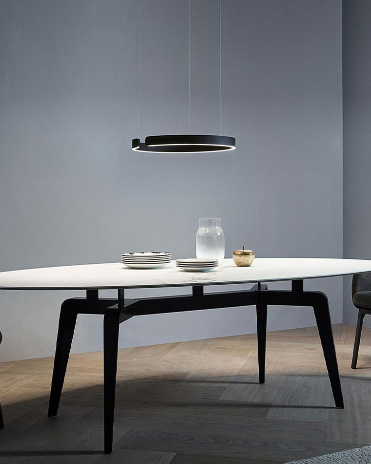 Lustre LED - Anneaux Élégance