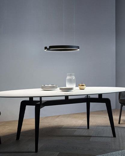 Lustre LED - Anneaux Élégance