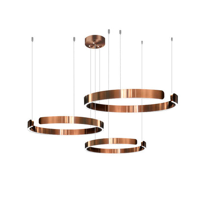 Lustre LED - Anneaux Élégance
