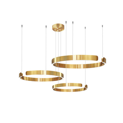 Lustre LED - Anneaux Élégance