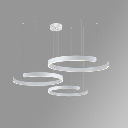 Lustre LED - Anneaux Élégance