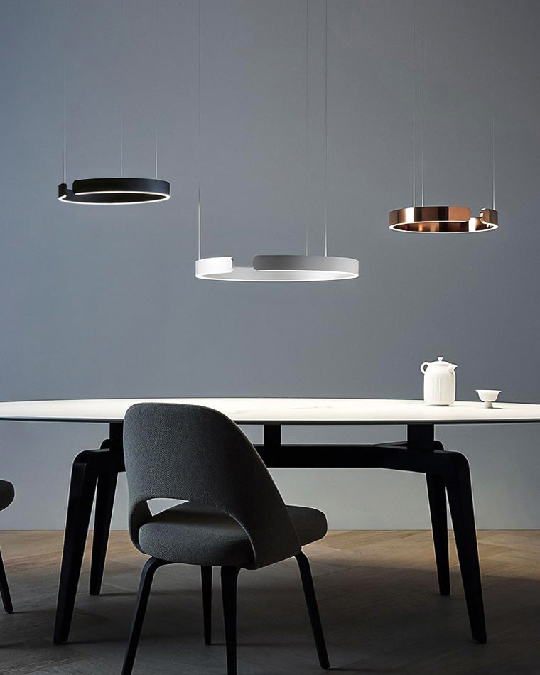 Lustre LED - Anneaux Élégance