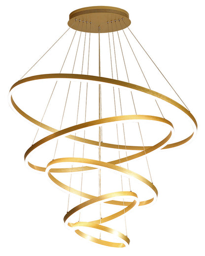 Lustre LED Annulaire - Élégance en Cascade