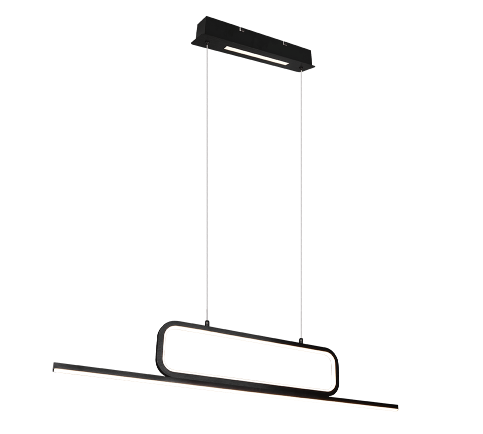 Lustre LED Cuisine - Design Noir