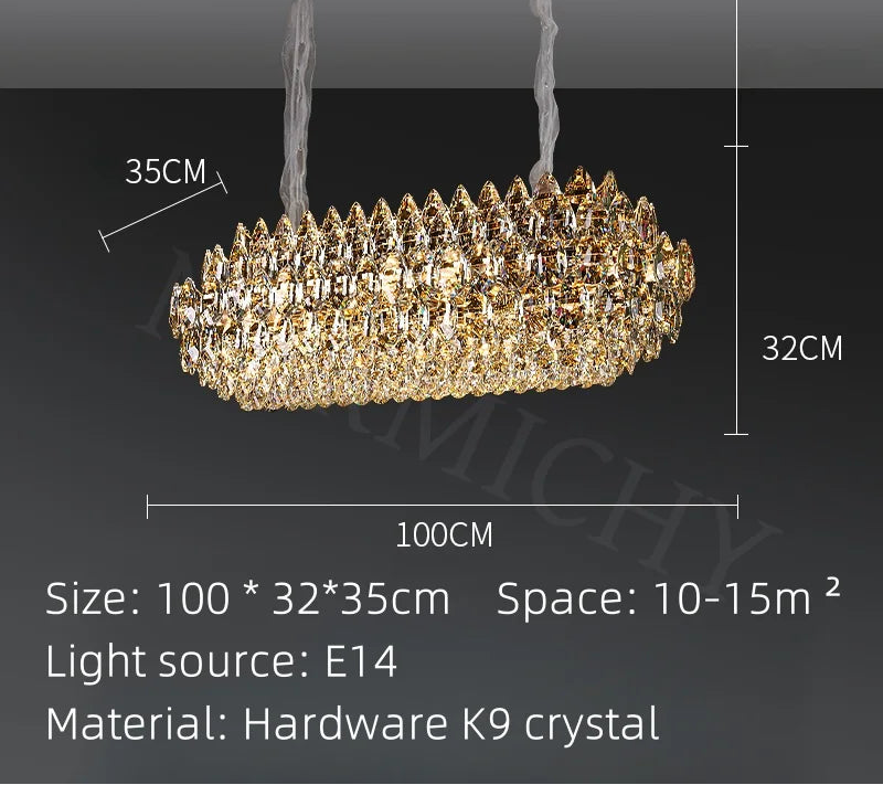 Lustre LUXI en Verre Premium