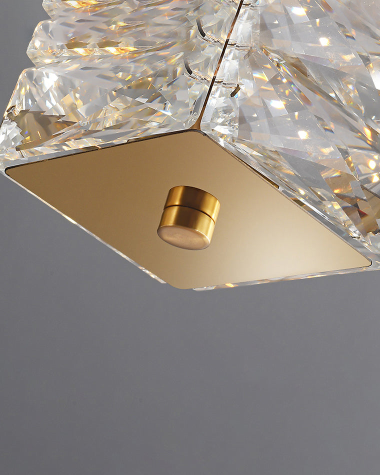 Lustre Linéaire - Cristal Élégance