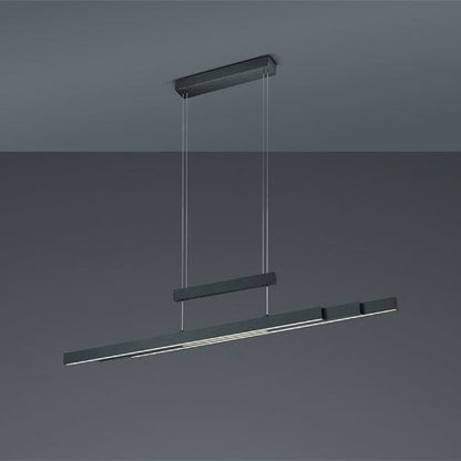 Lustre Linéaire Suspendu Noir Industriel