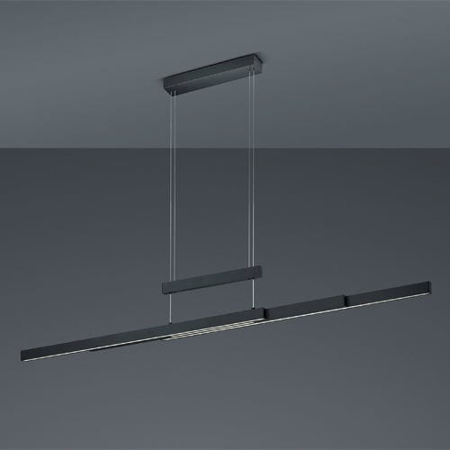Lustre Linéaire Suspendu Noir Industriel