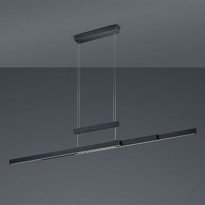 Lustre Linéaire Suspendu Noir Industriel