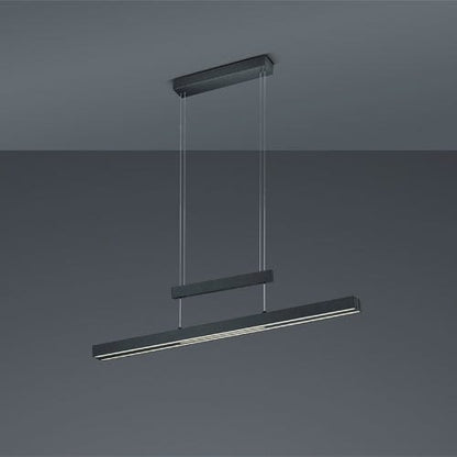 Lustre Linéaire Suspendu Noir Industriel